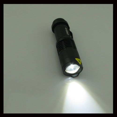 Waterproof ZOOMABLE 300 Lumen 7W CREE LED Flashlight Torch Zoom Lamp 