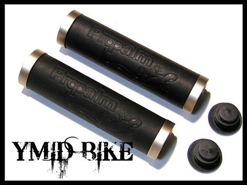 PROPALM LEATHER BIKE GRIPS BICYCLE LOCK ON GRIPS  