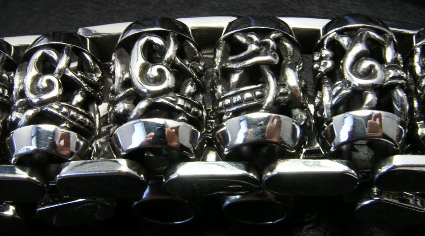 Gorgeous Genuine Chrome Hearts .925 Silver Men Bracelet  