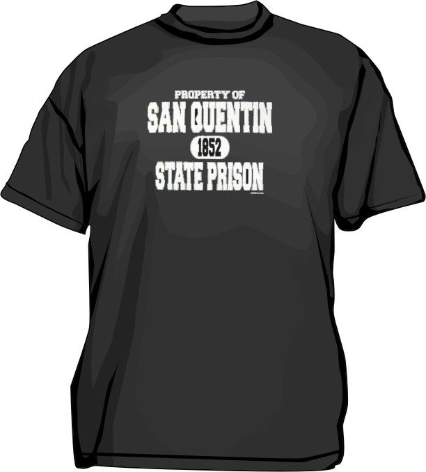 Property Of San Quentin State Prison Logo Mens Shirt  