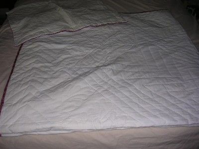 Star Patchwork Quilt Set 2 Pillow Shams Queen Full bedspread cover 80 