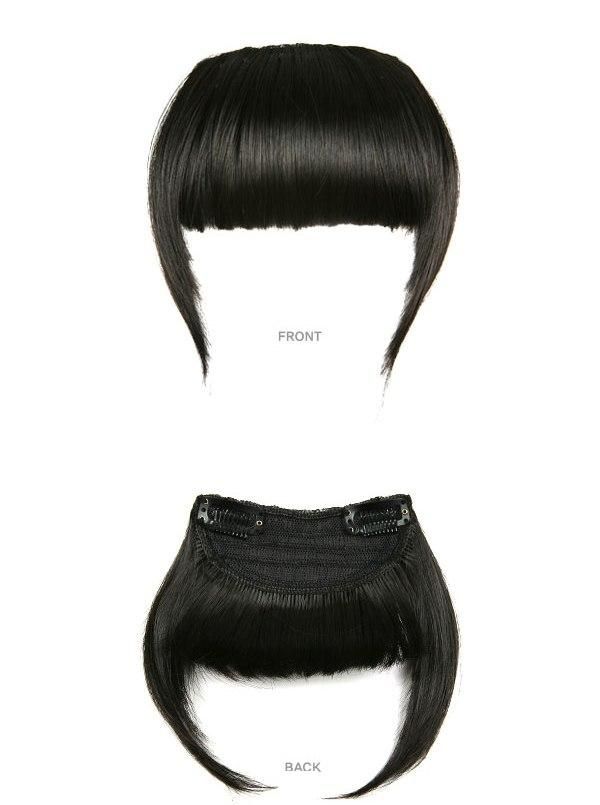 Clip In On Bangs Fringe Extensions with Side Layers   6 colors