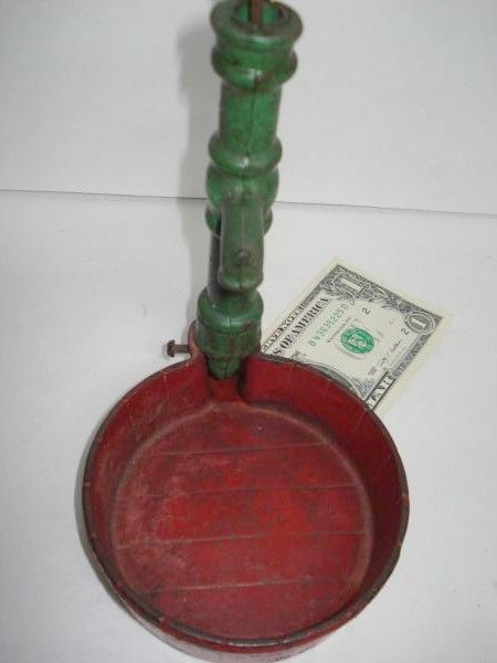 Antique Signed Arcade Toy Cast Iron Water Pump  