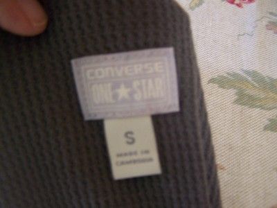 Converse Gray Thermal Draped Cardigan Sweater