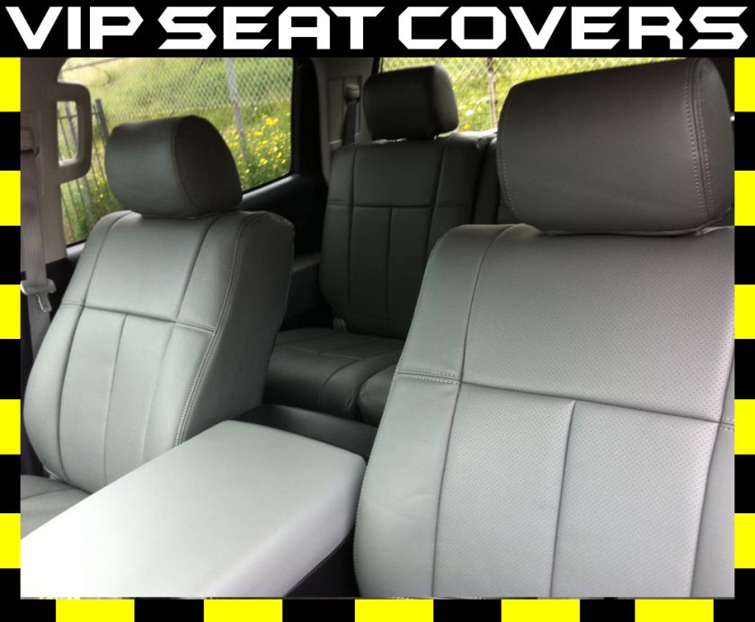 2007 2012 Toyota Tundra Double Cab Leather Seat Covers  