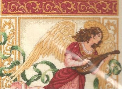   GOLD,ANGELIC MELODY,COUNTED CROSS STITCH FACTORY SEALED  