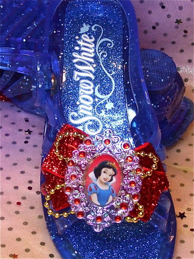 Disney Snow White Shoes,LIGHT UP,Blue,Sandal,Cameo,Bow  