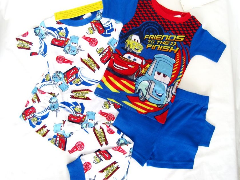 PC DISNEY CARS Toddler Boys Pajamas PJS size 2T 3T 4T  
