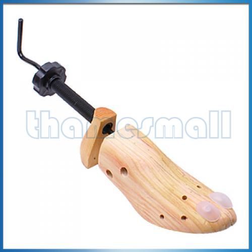 Wide Range Size Wood Two Way Shoe Tree Stretcher Shaper  